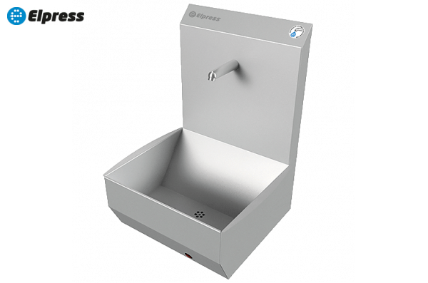 Раковина EWG-1K Deluxe настенная однопостовая с механическим включением, нерж. сталь