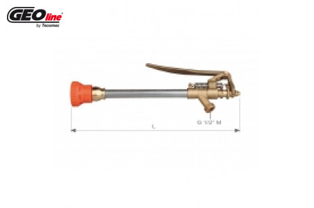 Пистолет распылительный  40 бар, копье 600 мм, форсунка 1,5 мм, вход Ш1/2