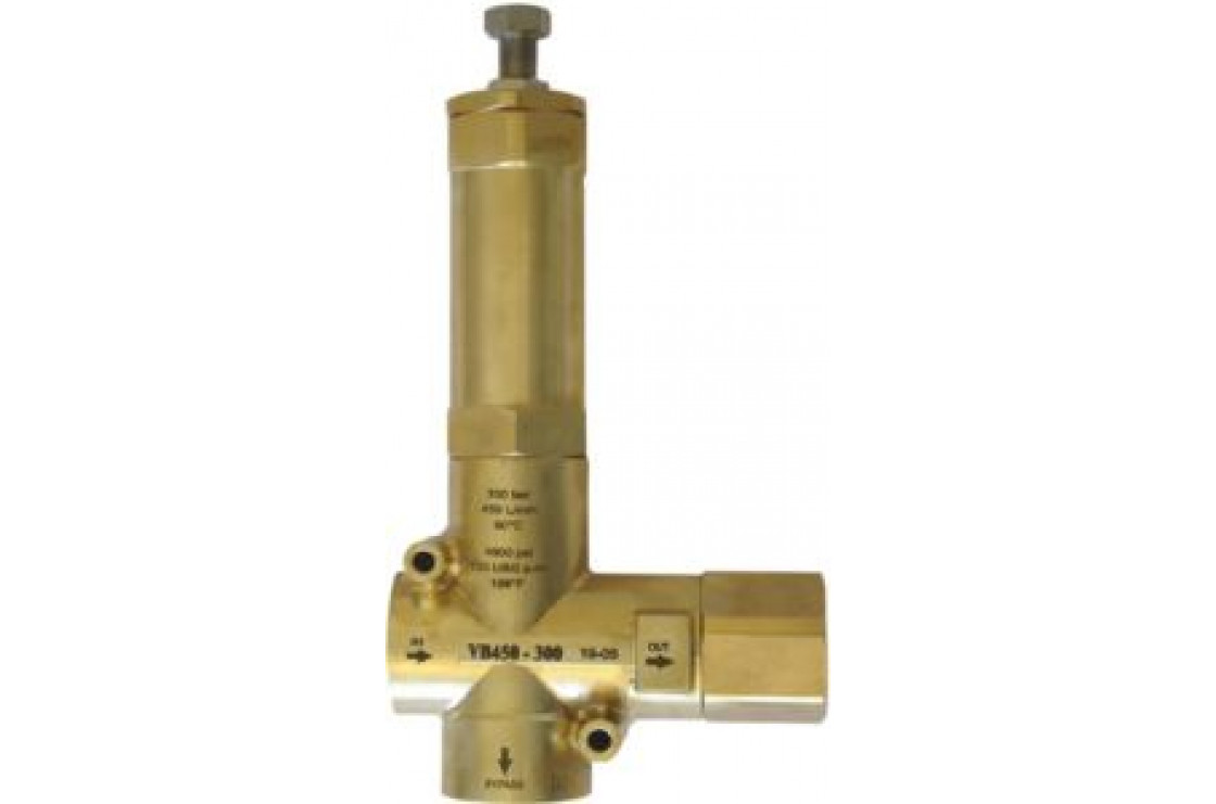 Регулировочный клапан VB 450/200; вход 11/4 г, выход 11/4 г; By-pass 11/2 г. 450 л/мин 220 бар