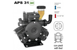 Насос мембранный Comet® серия APS 31 (25 л/мин; 40 бар); элемент соединительный под 6 болтов