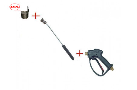 Распылительный пистолет в сборе с форсункой курок RL 26 М22х1,5ш  500 мм. (Изогнутый)