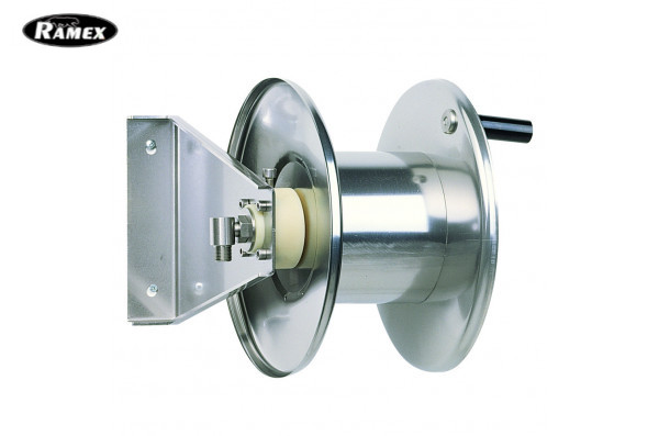 Барабан ручной для рукава 20м. 1/2 (нерж.)  1/2ш. 1/2ш. 200 бар.