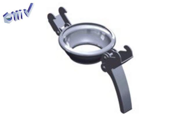 Розетка приварная D60, черная сталь, уплотнительное кольцо