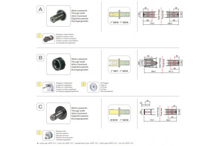 Насос мембранный Comet® серия APS 101 (94 л/мин; 50 бар); вал ВОМ 13/8