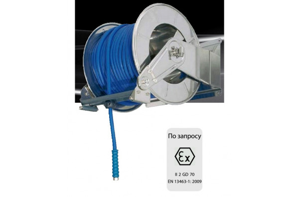 Барабан авто. для рук. дл. 100м 1/2  (кр.) 1/2ш.1/2ш. 600 бар