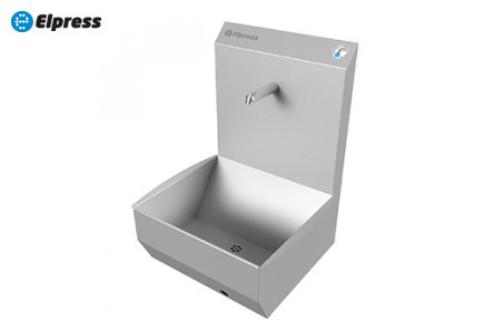 Раковина EWG-1К настенная однопостовая с механическим включением, нерж. сталь, прям. чаша