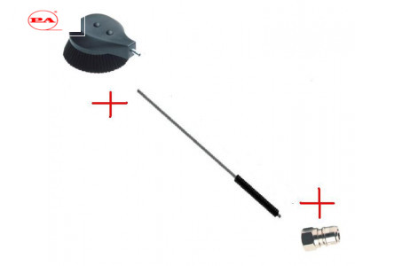 Щетка вращающаяся в сборе 1500мм; вход  ниппель ARS 350.