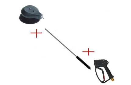 Аксессуар для мойки Щетка вращающаяся в сборе с курком RL30 и удлиннителем 1500мм; вход М22х1,5ш.