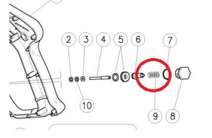 Запчасть для мойки Пружина RL30 1,3x9,1x24 мм нерж.