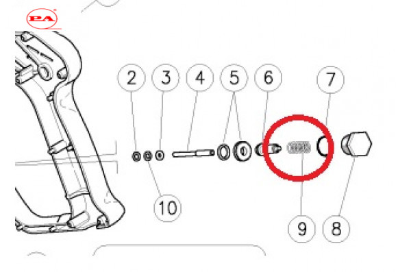 Пружина RL30 1,3x9,1x24 мм нерж.