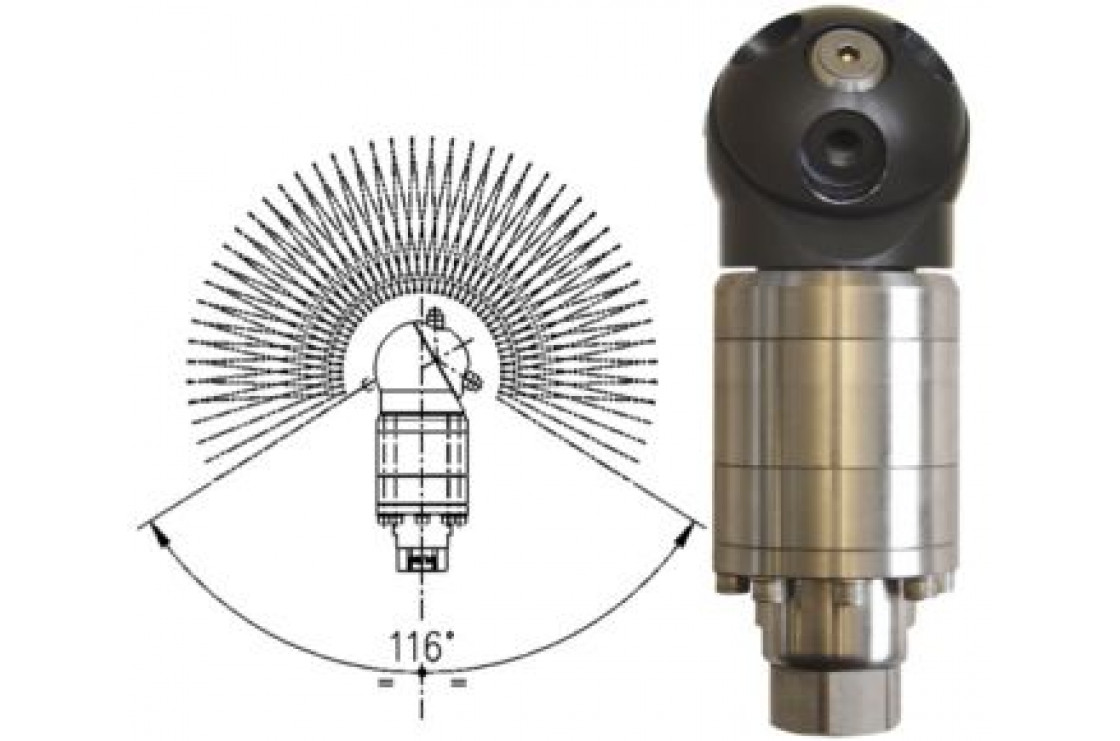 Насадка для мойки емкостей А42-R2 с гидроприводом;20 л/мин; 160 бар; 90 град.(нерж).вход 1/2г.