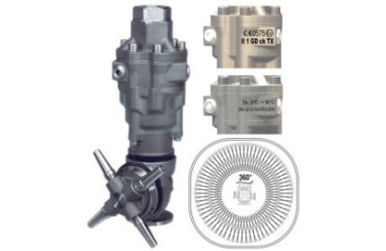 Аксессуар для мойки Насадка для мойки емкостей А80 R с гидроприводом; 45 л/мин; 160 бар; 90 град.(нерж). вход 3/4г ATEX