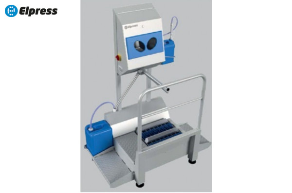 Санпропускник DZW-HDT-500-R для дезинфекции рук и ног с контролем прохода (правосторонний)
