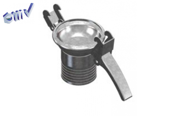 Шаровая розетка под шланг, вход елочка, 150х152, уплотнительное кольцо