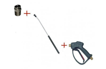 Распылительный пистолет в сборе с форсункой курок RL 26 М22х1,5ш  900 мм.(Изогнутый)