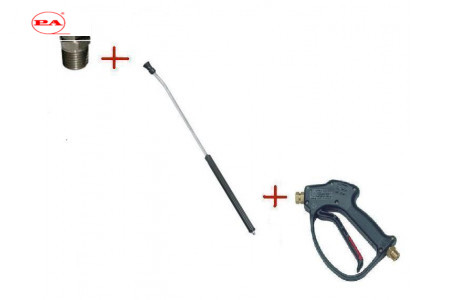 Распылительный пистолет в сборе с форсункой курок RL 26 М22х1,5ш  900 мм.(Изогнутый)