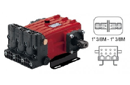 Насос трехплунжерный Comet серия YA 65 (55 л/мин; 50 бар) 13/8 M 13/8 M