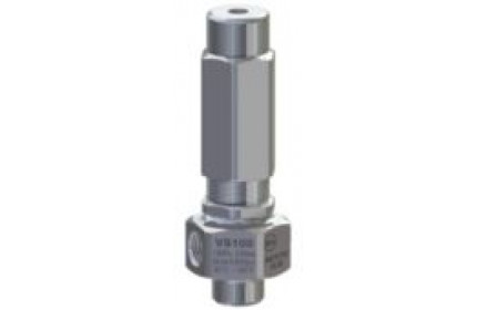 Клапан предохранительный VS 100 - Aisi 316 - Витон вход 1/4г;выход 1/4г  20 л/мин 140 бар