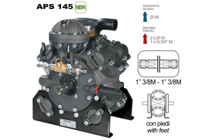 Насос мембранный Comet® серия APS 145 (142 л/мин; 50 бар); вал ВОМ 13/8