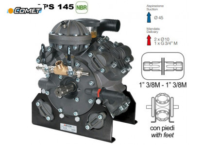 Насос мембранный Comet® серия APS 145 (142 л/мин; 50 бар); вал ВОМ 13/8
