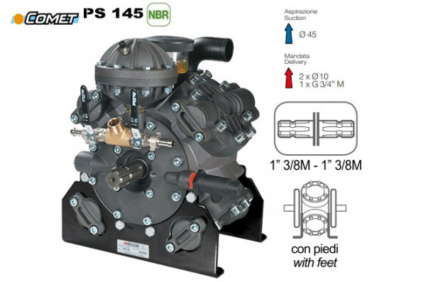 Насос мембранный Comet® серия APS 145 (142 л/мин; 50 бар); вал ВОМ 13/8
