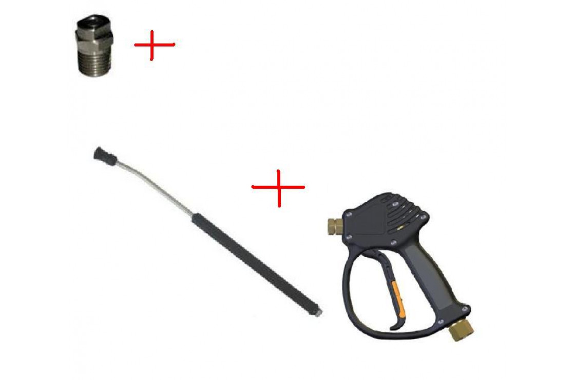 Распылительный пистолет в сборе с форсункой курок RL 11 М22х1,5ш  600 мм.(Изогнутый)