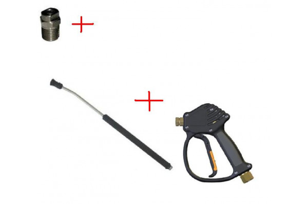 Распылительный пистолет в сборе с форсункой курок RL 11 М22х1,5ш  600 мм.(Изогнутый)