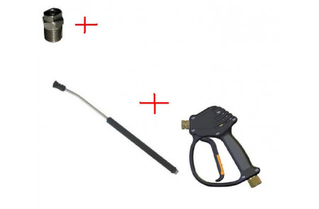 Распылительный пистолет в сборе с форсункой курок RL 11 М22х1,5ш  600 мм.(Изогнутый)
