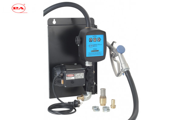 Установка для заправки дизельного топлива с заправочным пистолетом без отсечки настенная 220В