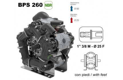 Насос мембранный Comet® серия ВPS260 (249 л/мин; 20 бар); ВОМ 13/8 - вал d25 внутрен./шпонка