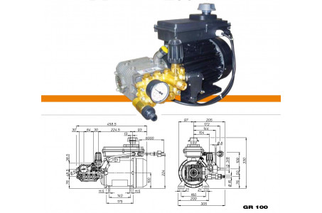 Насос плунжерный MTP LW-K 13/170 TSR с эл. двигателем 4,1 Квт  380 В