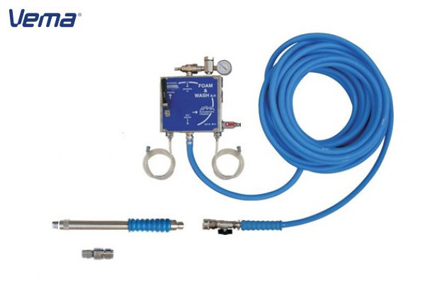 Пеногенер. система Foam &amp; Wash L.Р., 2-8 бар, с подачей воздуха, на 2 ср-ва 1/2ш. 1/2 ш.с аксесс.
