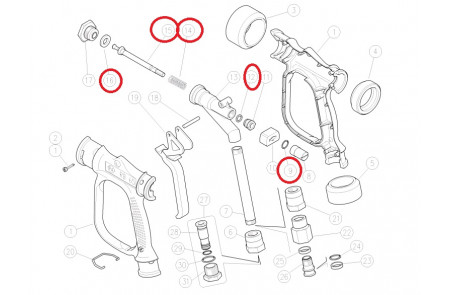 Ремкомплект курка RB 65 5x1