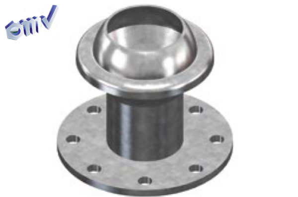 Шаровой ниппель с фланцем EN1092-1, 100х100