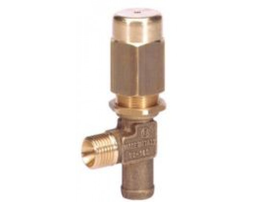 Клапан предохранительный VS160 вход 1/4 ш. выход 1/8 г.+ штуцер для шланга 13 мм 14 л/мин 160 бар