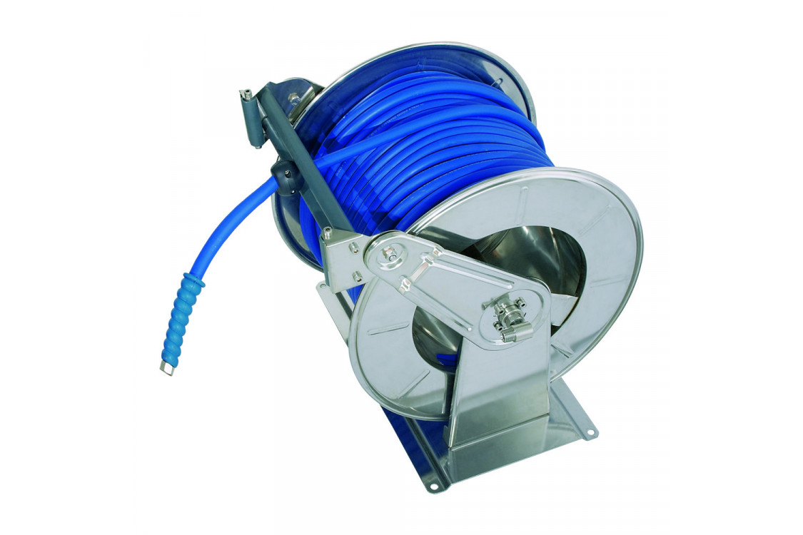 Барабан с электроприводом для рук. 100м.1/2 (нерж.) 1/2ш.1/2ш. 12 В 200 бар (пульт упр.)