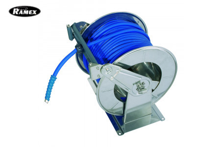 Барабан с электроприводом для рук. 100м.1/2 (нерж.) 1/2ш.1/2ш. 12 В 200 бар (пульт упр.)