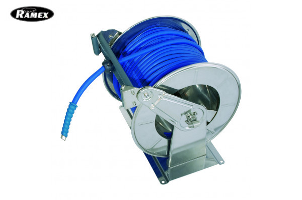 Барабан с электроприводом для рук. 100м.1/2 (нерж.) 1/2ш.1/2ш. 12 В 200 бар (пульт упр.)