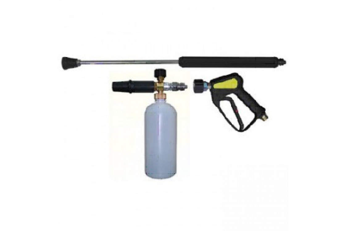 Пенокомплект (ниппель нержавейка, муфта-байонет нержавейка, 250bar), копье L=60cm