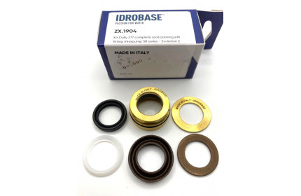 34027701/KIT 277 Комплект уплотнений плунжера INTERPUMP/GENERALPUMP SERIE 58 - EVOLUTION 2, Ø18 мм, ZX.1904, Италия IDROBASE