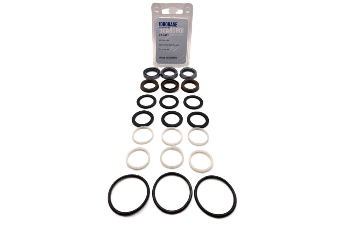 KR4 KIT Комплект водяных уплотнений для Kranzle моделей: AQ, B, D, 3000, Quadro Ø20 мм, ZX.0411, Италия IDROBASE