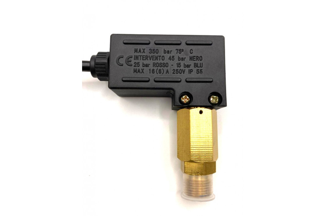 BF-8129 29.0080.80 Датчик давления для насоса, 220 V, 45 бар, 1/4"M, черный