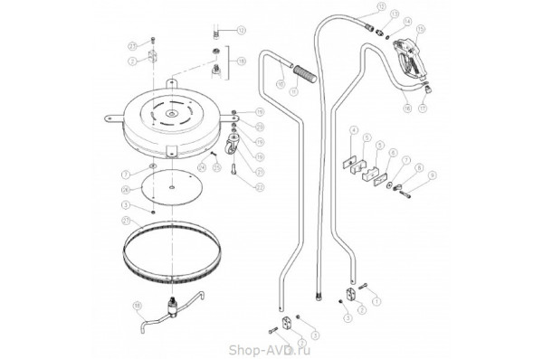 PA LPR8 Насадка для мытья полов 450 мм
