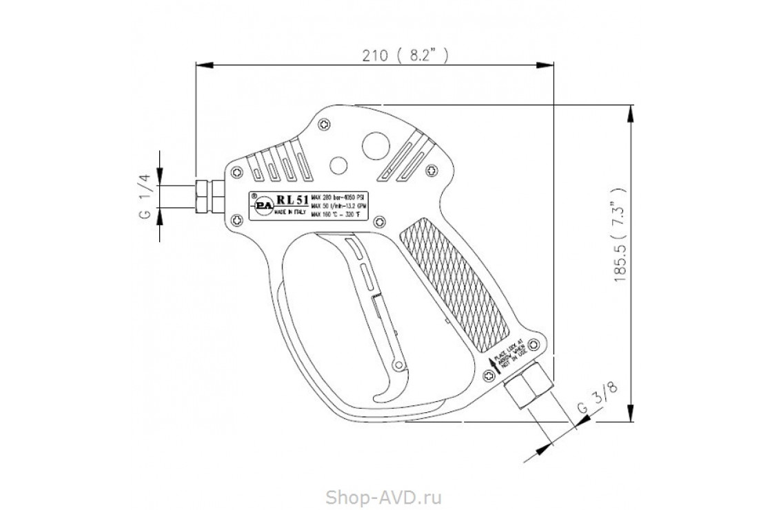 PA RL51 Пистолет