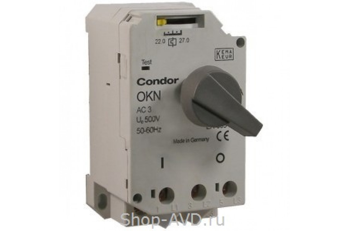 Выключатель для моторов OKN, 16-22А
