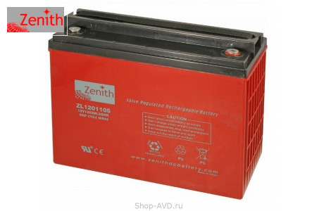 Zenith ZL1201105 Необслуживаемый аккумулятор