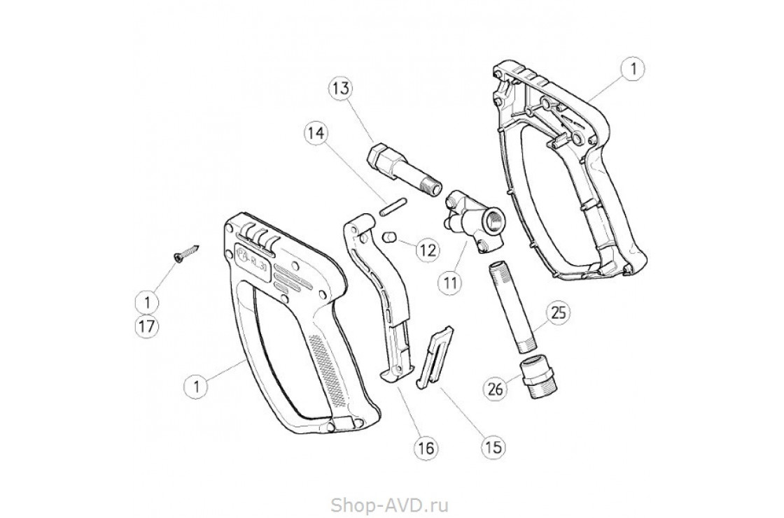  PA Пистолет RL 30 с длинным байонетом KW