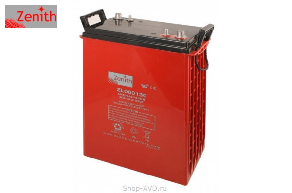 Zenith ZL060130 Необслуживаемый аккумулятор