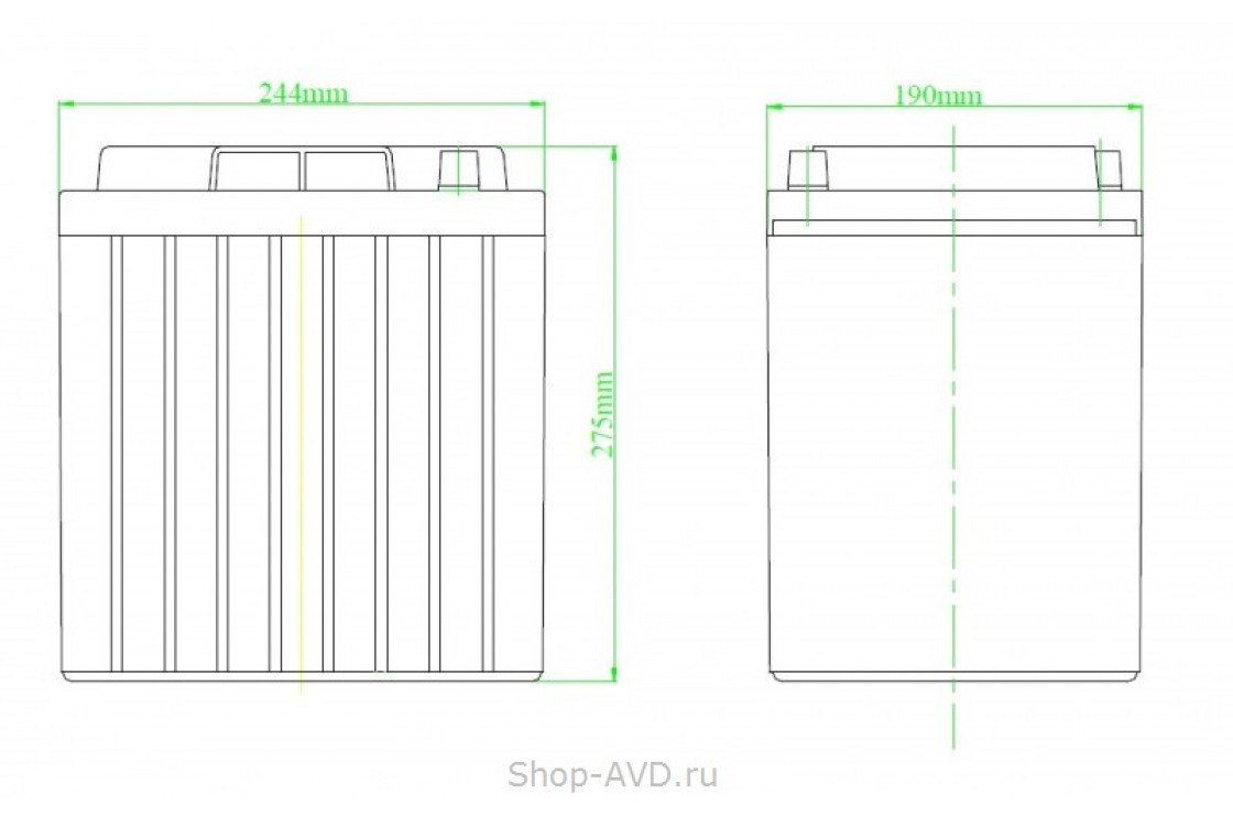 Zenith ZL060115 Необслуживаемый аккумулятор