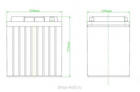 Zenith ZL060115 Необслуживаемый аккумулятор